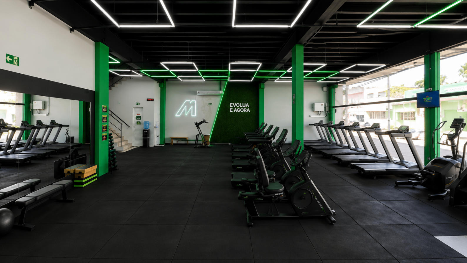 Área de treino da unidade Match Fit Tejipió