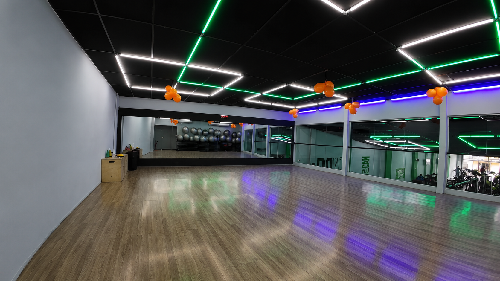 Sala de ginástica e dança da Match Fit Jardim São Paulo