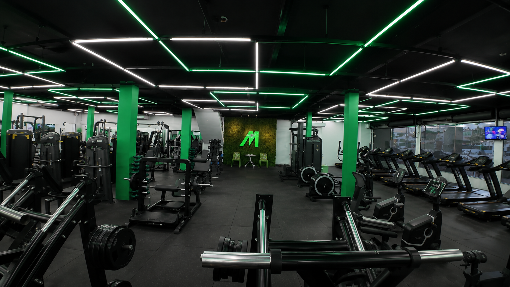 Área de treino da unidade Match Fit Prazeres