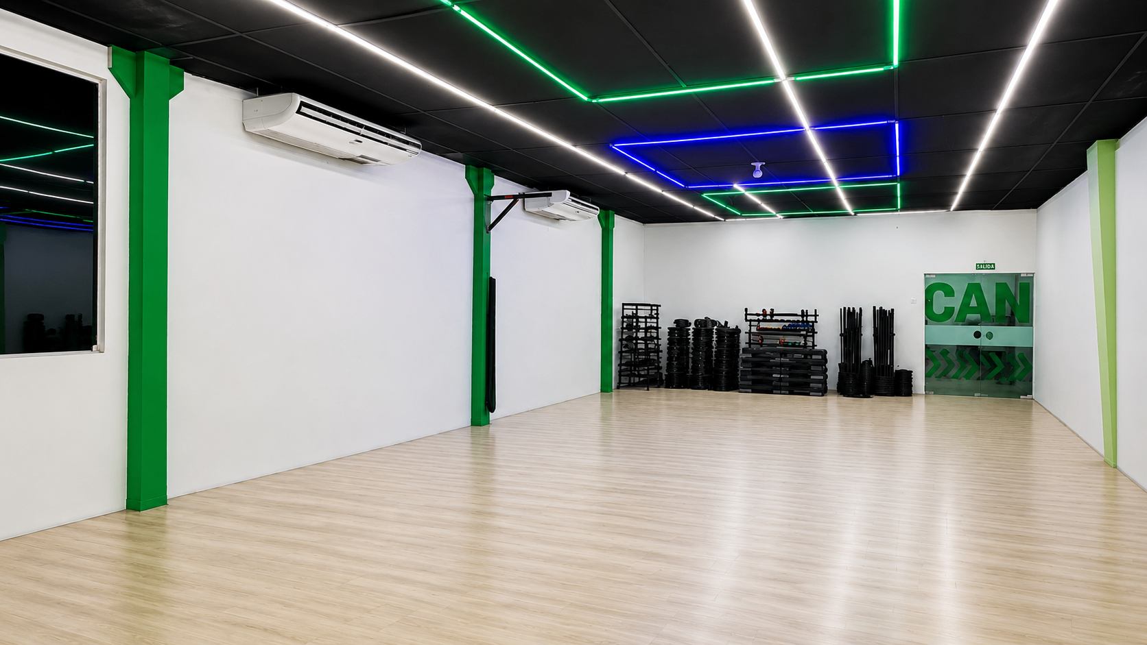 Sala de ginástica e funcional da Match Fit São Lourenço