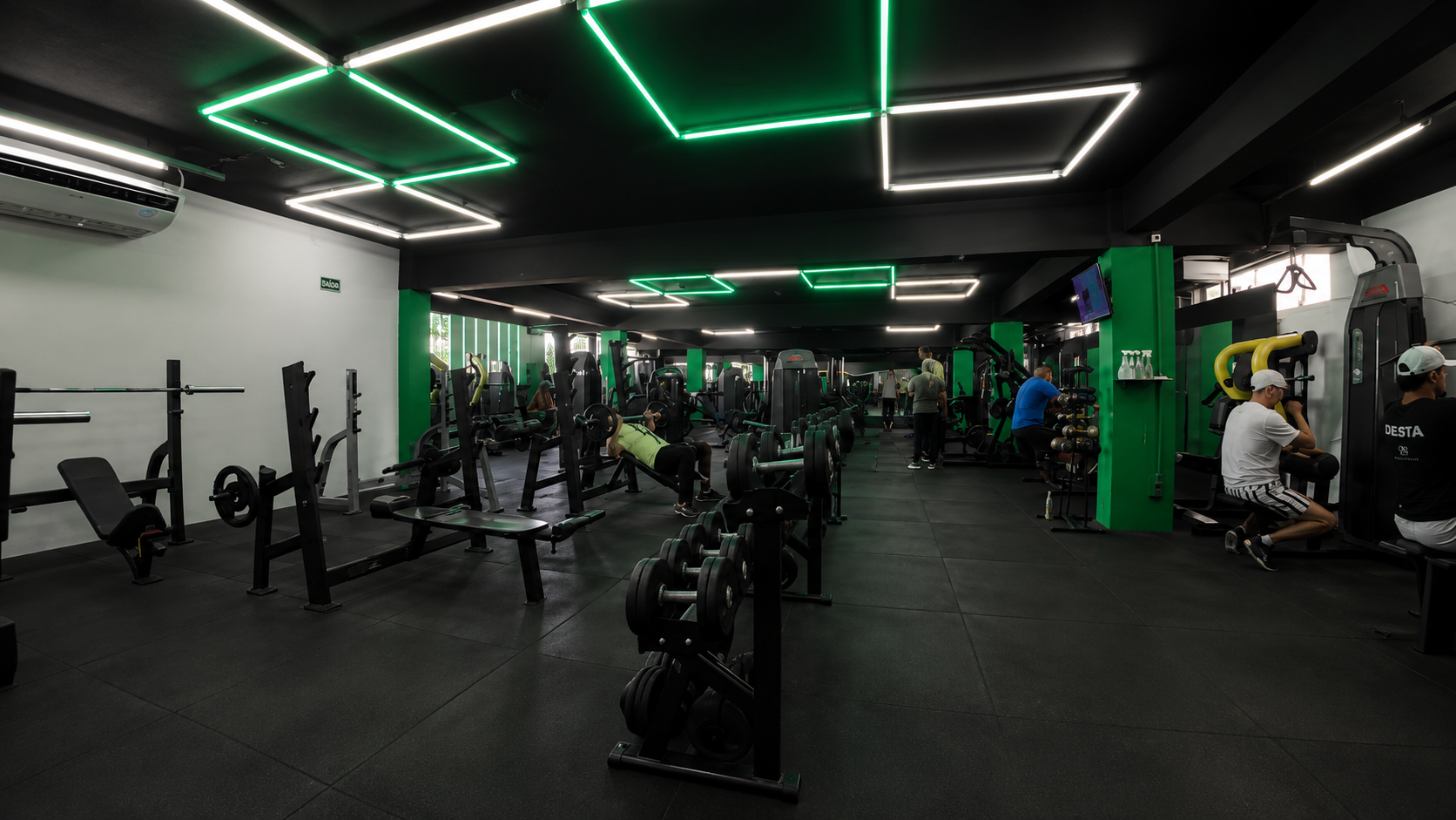 Área de treino da unidade Match Fit Encruzilhada