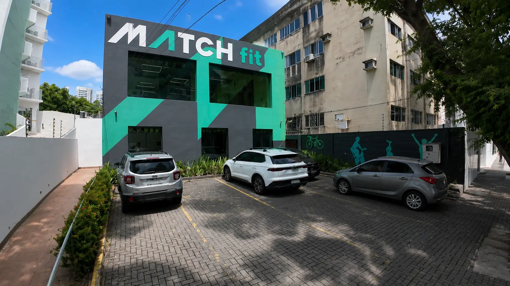 Área de treino da unidade Match Fit Graças