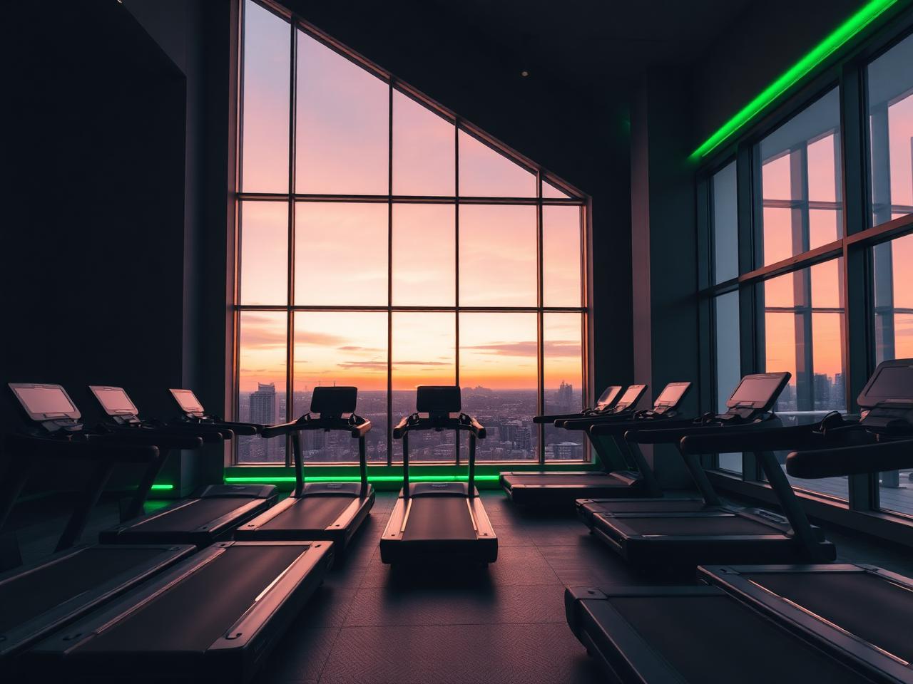 Área de cardio da Match Fit